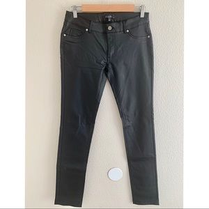 Black Faux Leather Skinny Pants